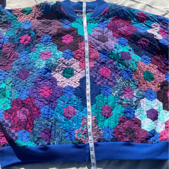 Patchwork QUILT Handmade Jacket Vintage - Picture 10 of 16